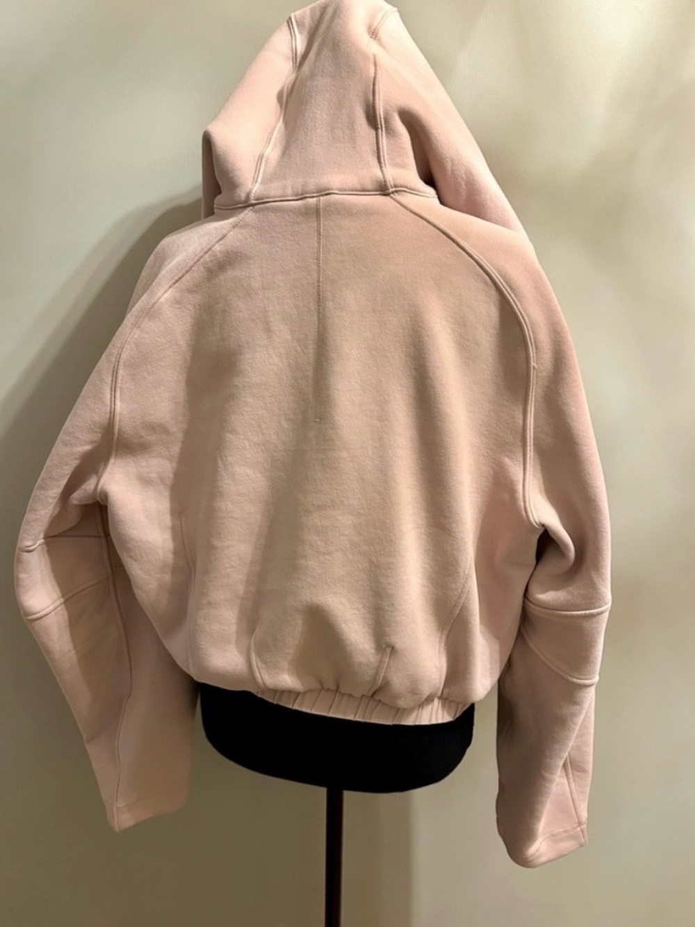 Lululemon Light Pink Full Zip Cropped Scuba Hoodie size large - Picture 4 of 5